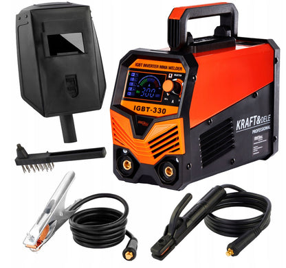 Aparat de sudura 330A, Ecran LCD, MMA-Electrod, Tehnologie IGBT, Accesorii incluse, POLSKI K1878, Poza1