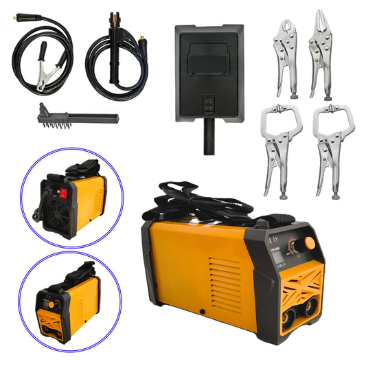IARNA-OFERTELOR SET Aparat Sudura AZORAX-R200MN CU ELECTROD 1.6-5mm, REGLAJ FIN AMP200-Electronic, Invertor ECRAN COLOR, + 4 CLEME PRINDERE-FIXARE DE SUDURA