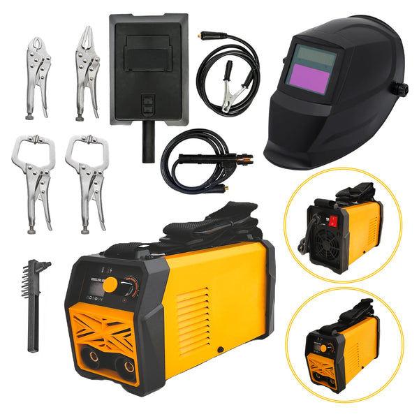 IARNA-OFERTELOR SET Aparat Sudura AZORAX-R200MN Sudura ELECTROD 1.6-5mm, + MASCA AUTOMATA, + 4 CLEME Prindere-Fixare DE SUDURA