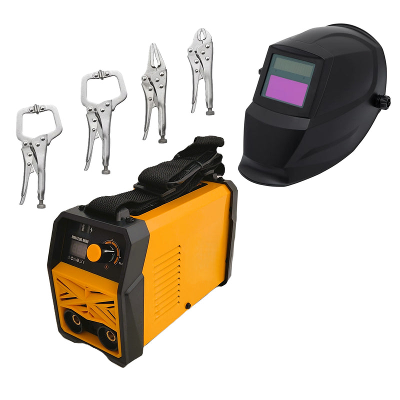 PRIMAVARA-OFERTELOR SET Aparat Sudura AZORAX-R200MN Sudura ELECTROD 1.6-5mm, + MASCA AUTOMATA, + 4 CLEME Prindere-Fixare DE SUDURA