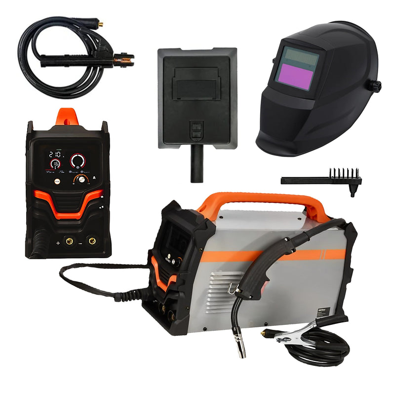 *OFERTELE-IEPURASULUI* SET Aparat sudura MIG cu Sarma Fara GAZ, KRAFTSON % Import Polonia % 3421, MIG-MAG/MMA, 220A, posibil LIFT-TIG, GREY-FLUX, + MASCA AUTOMATA