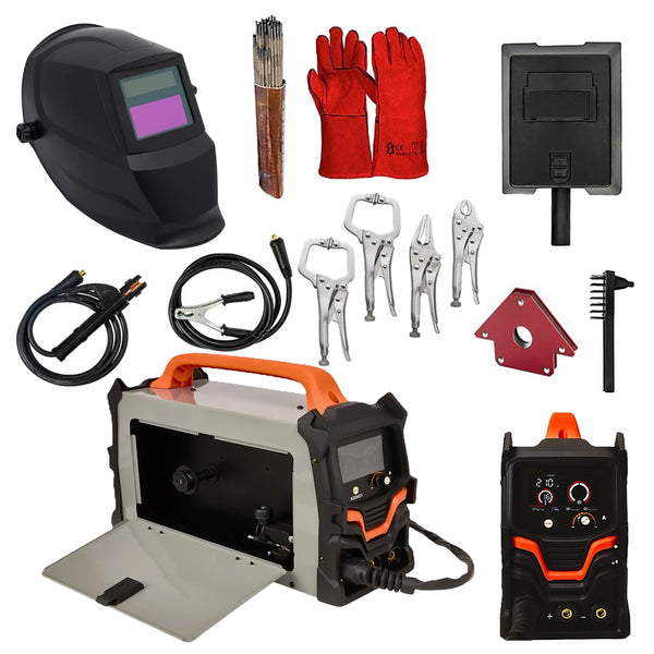 PRIMAVARA-OFERTELOR SET ProMIG-C Aparat sudura MIG-MAG/MMA, KRAFTSON % Import Polonia % 3421-220A, GREY-FLUX, +MANUSI, MAGNET SUDURA, ELECTROZI, MASCA AUTOMATA, +CLEME FIXARE