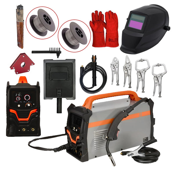 SET ProMIG-ULTRA Aparat sudura MIG+MMA, KRAFTSON % Import Polonia % 3421-220A, psb LIFT-TIG, +MANUSI, MAGNET SUDURA, ELECTROZI, MASCA AUTOMATA, +CLEME FIXARE, +2xBOBINA SARMA FLUX