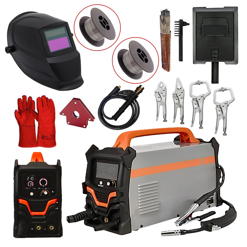 PRIMAVARA-OFERTELOR SET ProMIG-ULTRA Aparat sudura MIG-MAG/MMA, KRAFTSON % Import Polonia % 3421-220A, +MANUSI, MAGNET, ELECTROZI, MASCA AUTOMATA, +CLEME FIXARE, +2xBOBINA SARMA