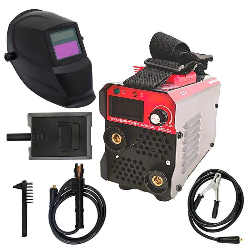 PRIMAVARA-OFERTELOR DORELL® ALEGE Aparat Sudura CU ELECTROD, Invertor Electronic, REGLAJ FIN AMP300, ECRAN LCD COLOR, + Masca Sudura Automata Cristale Lichide Neagra