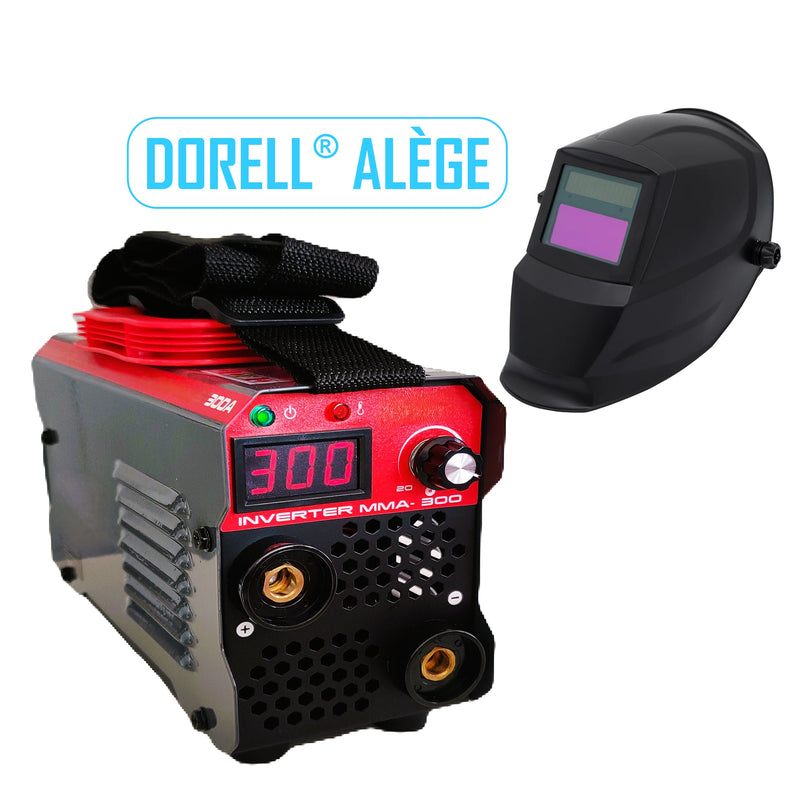 *PROMO* DORELL® ALEGE Aparat Sudura MMA-300A, Invertor Electronic, + Masca Sudura Automata Cristale Lichide