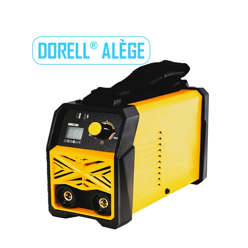 PRIMAVARA-OFERTELOR DORELL® ALEGE Aparat Sudura CU ELECTROD 1.6-5mm, ECRAN LCD COLOR,  Invertor Electronic GALBEN, REGLAJ FIN AMP200