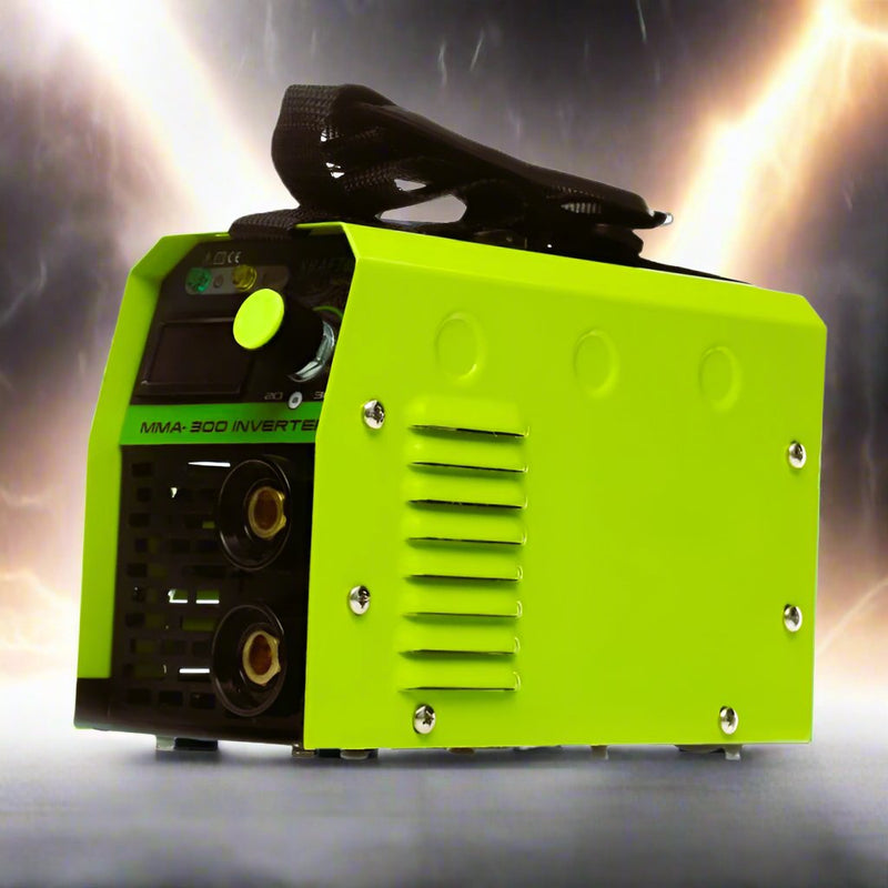 PRIMAVARA-OFERTELOR *PROMO* SET WeldEXPERT SUDURA CU ELECTROD, 1862-37107, Aparat Sudura Invertor MMA-300A + Masca Automata Personalizata SUPERHOT-FLAMES