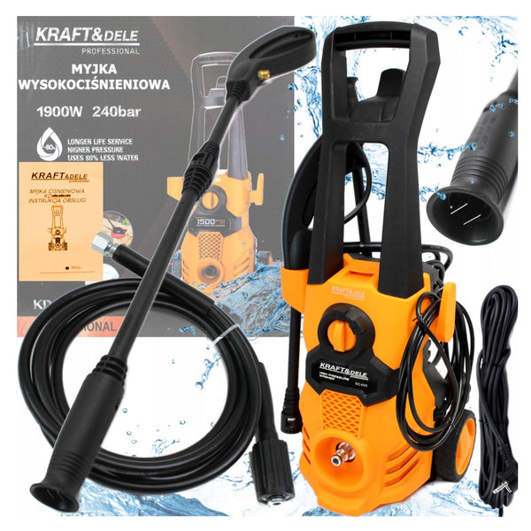 BLACK-is-BACK Aparat de spalat cu presiune Kraft&Dele KD498, 1900W, 6L/min, Accesorii incluse