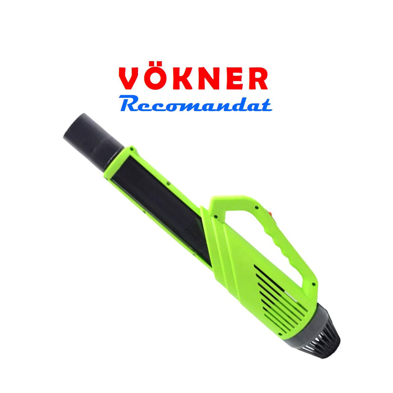 SET VÖKNER ATOMIZOR + VERMOREL 16 Litri, Electric cu Acumulator, Electric+Manual (2-in-1) VERDE, tija extensibila 1 metru - VÖKNER Recomandat