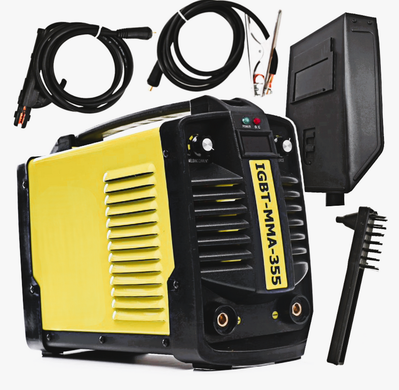 *BLACK-FRIDAY* Aparat sudura 355A KRAFTSON % Import Polonia % 1829, MMA pentru electrod, YELLOW