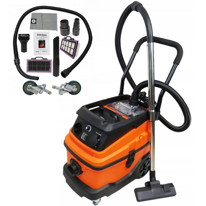 *BLACK-FRIDAY* Aspirator umed uscat industrial cu sac Kraft&Dele KD488, 1600W, 30L