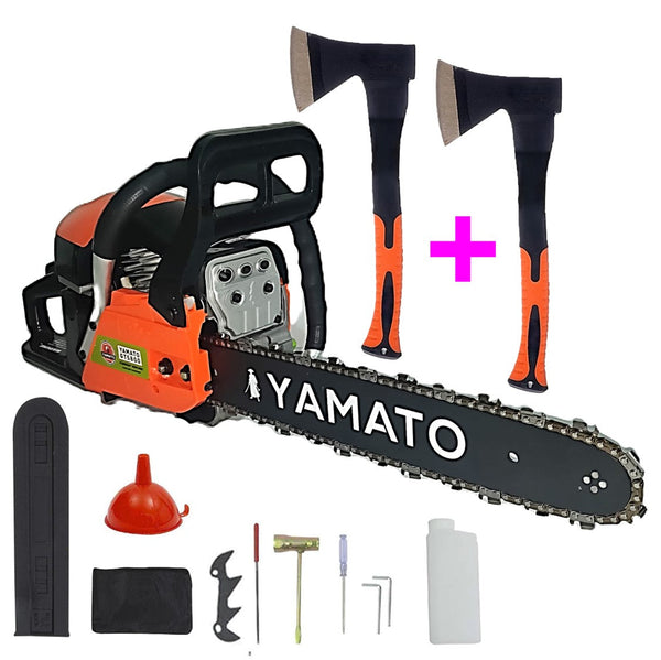 BLACK-FRIDAY *BuzZ* SET Drujba YAMATO GT5800 + 2xTOPORISCA, 5kW, lama 40cm, Accesorii incluse