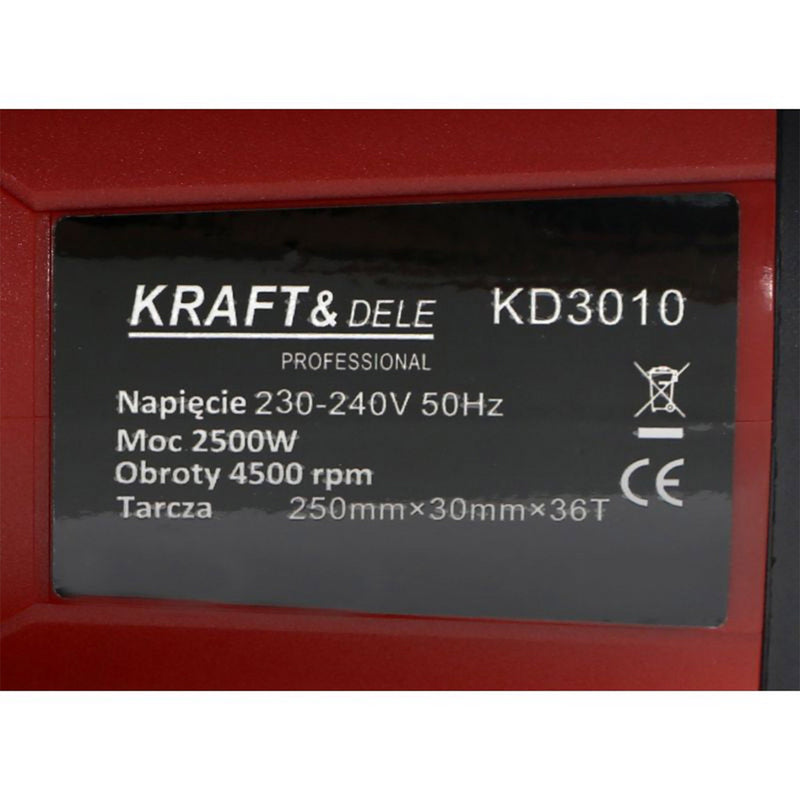 *BLACK-FRIDAY* Circular cu masa Kraft&Dele KD3010 2K, 2500W, 4500Rpm