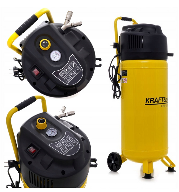 BLACK-FRIDAY Compresor aer fara ulei KRAFTSON % Import Polonia % 1418, 50L, 230V, 1500W, 10Bar, 240L/min