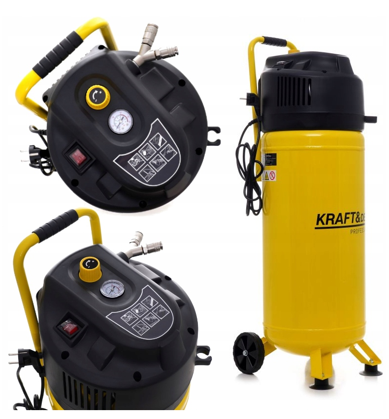 SEZONUL-OFERTELOR la Compresor aer fara ulei KRAFTSON % Import Polonia %  1418, 50L, 230V, 1500W, 10Bar, 240L/min