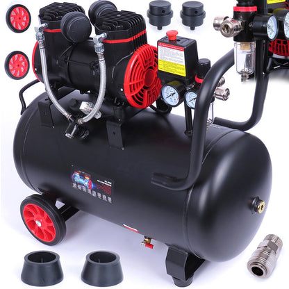 BLACK-FRIDAY Compresor aer fara ulei Kraft&Dele KD1391, 50L, 230V, 1500W, 8Bar, 290L/min, silentios