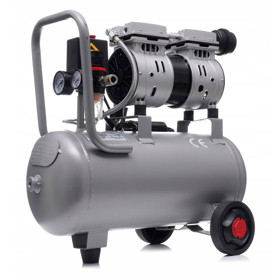 BLACK-FRIDAY Compresor aer fara ulei Kraft&Dele KD1395, 24L, 2Cp, 1200W, 8Bar, 220L, silentios