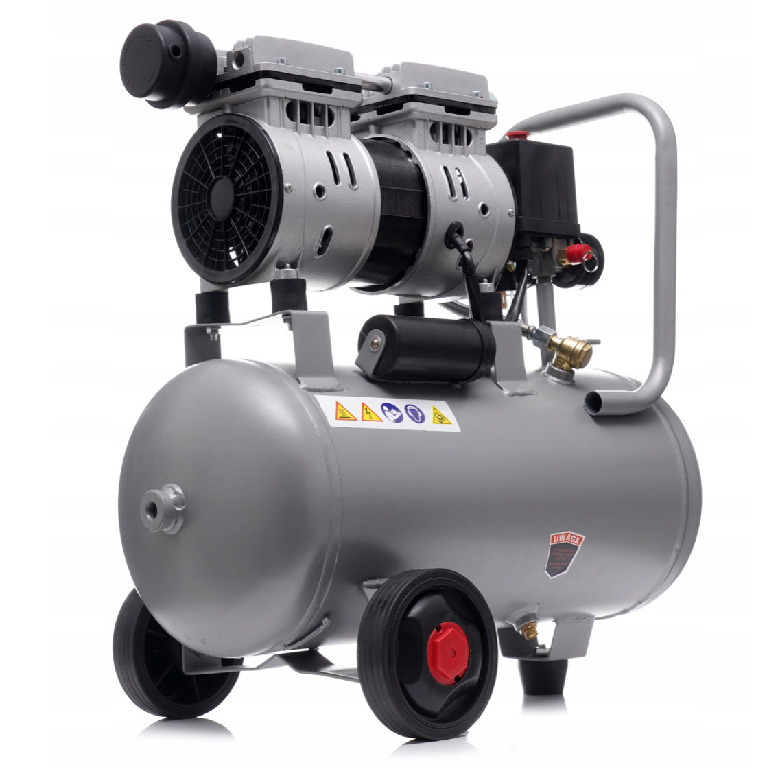 BLACK-FRIDAY Compresor aer fara ulei Kraft&Dele KD1395, 24L, 2Cp, 1200W, 8Bar, 220L, silentios