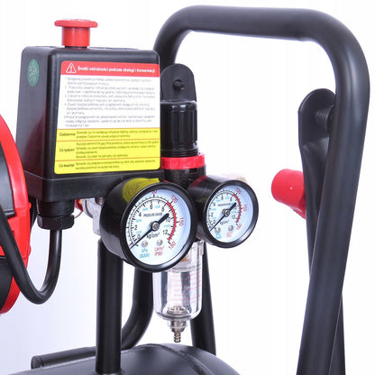BLACK-FRIDAY Compresor aer fara ulei VOKNER 1390, 24L, 230V, 1300W, 8Bar, 220L/min, silentios
