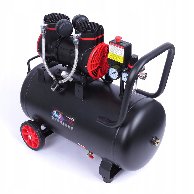 SEZONUL-OFERTELOR la Compresor aer fara ulei VOKNER 1391, 50L, 230V, 1500W, 8Bar, 290L/min, silentios