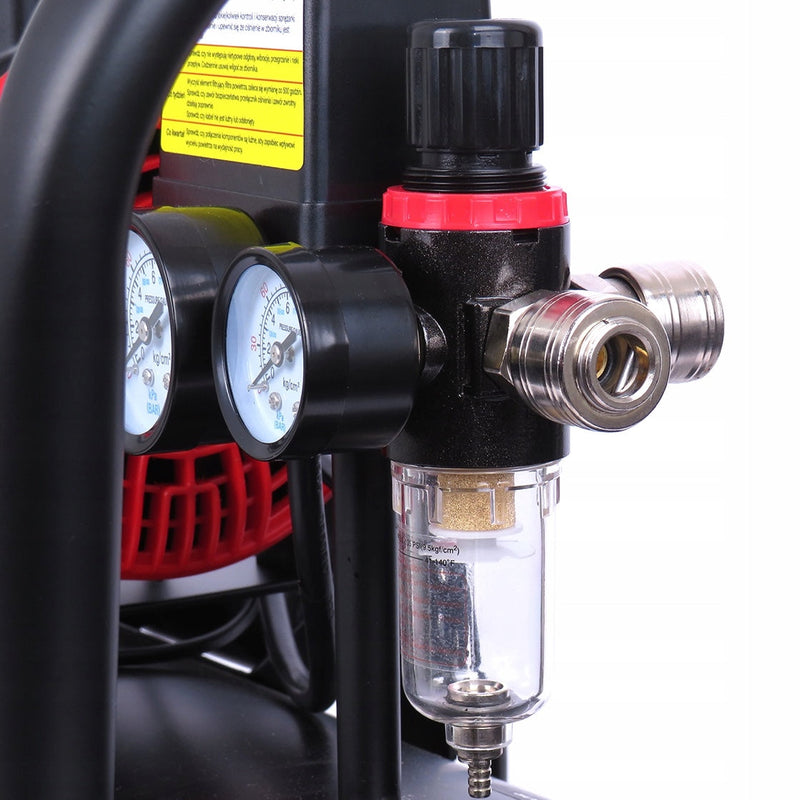 SEZONUL-OFERTELOR la Compresor aer fara ulei VOKNER 1391, 50L, 230V, 1500W, 8Bar, 290L/min, silentios