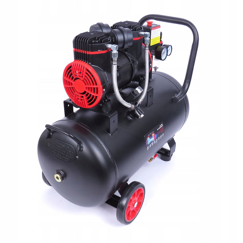 SEZONUL-OFERTELOR la Compresor aer fara ulei VOKNER 1391, 50L, 230V, 1500W, 8Bar, 290L/min, silentios