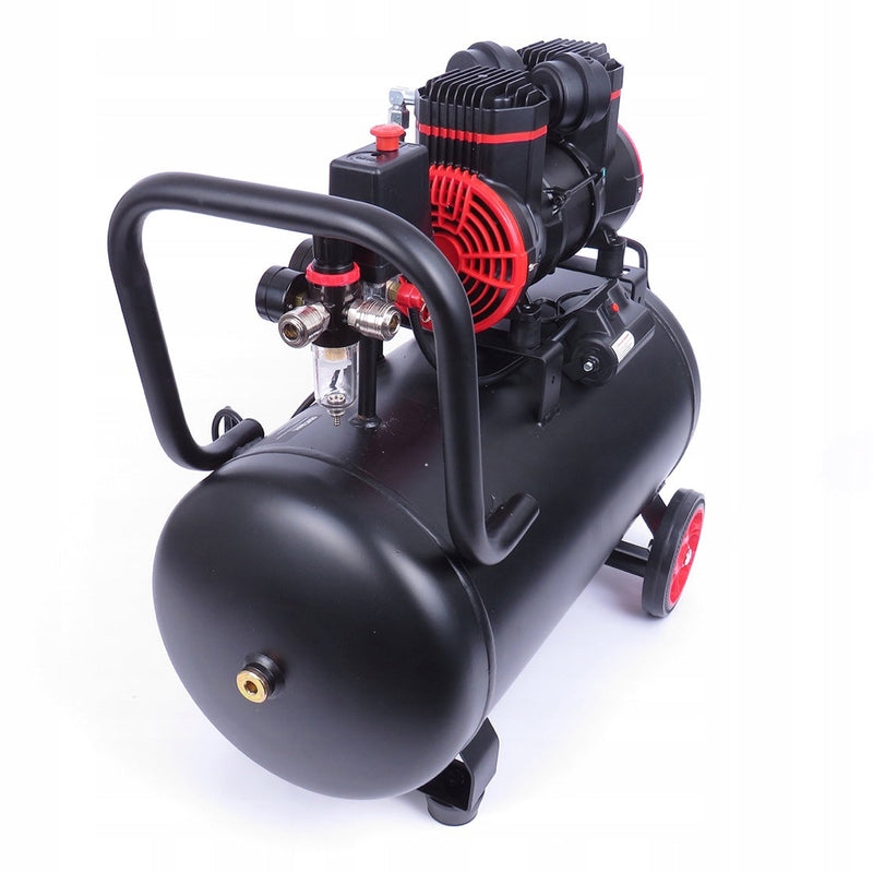 SEZONUL-OFERTELOR la Compresor aer fara ulei VOKNER 1391, 50L, 230V, 1500W, 8Bar, 290L/min, silentios