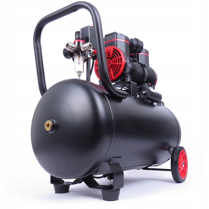 SEZONUL-OFERTELOR la Compresor aer fara ulei VOKNER 1391, 50L, 230V, 1500W, 8Bar, 290L/min, silentios