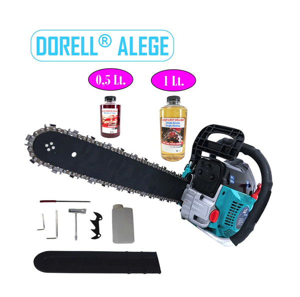 *BLACK-FRIDAY* *DORELL® ALEGE* PACHET Super Drujba 5200, 5CP, 52CC, accesorii incluse, +ULEI LANT, +ULEI AMESTEC