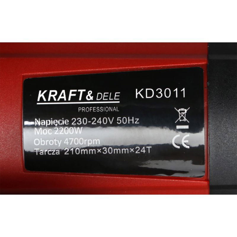 SEZONUL-OFERTELOR la Fierastrau circular Kraft&Dele KD3011, 2200W, 4700Rpm