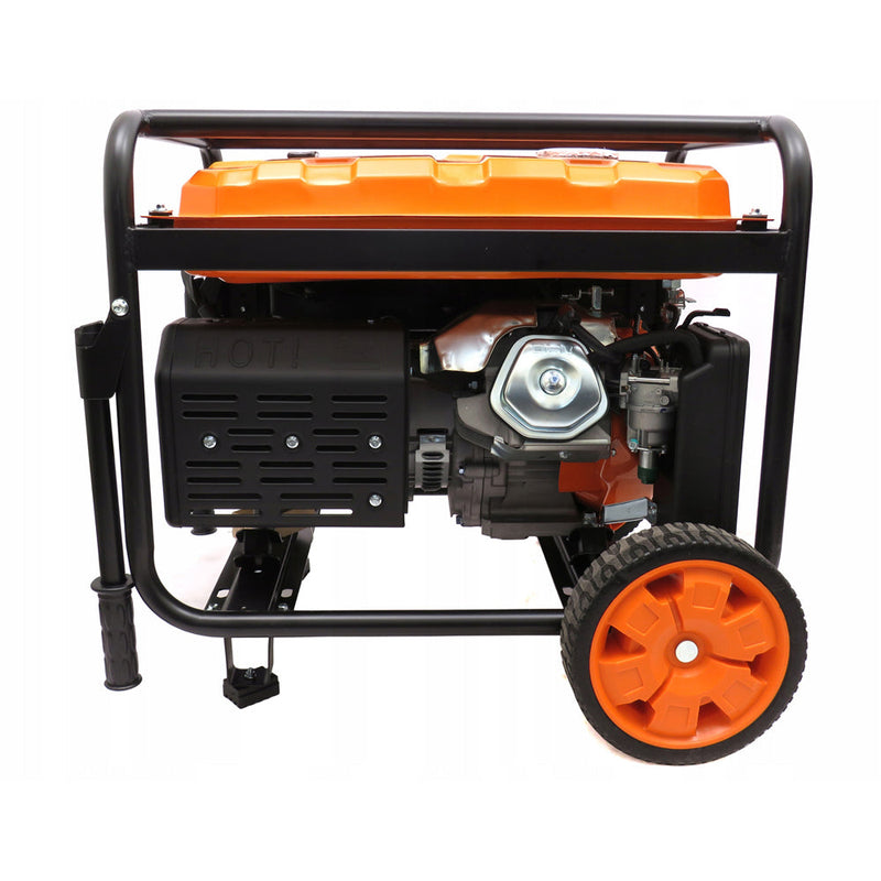 SEZONUL-OFERTELOR la Generator curent KRAFTSON % Import Polonia %  3121, 230V, 7CP, 4 timpi, stabilizator tensiune (AVR), roti transport