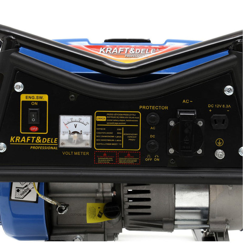 SEZONUL-OFERTELOR la Generator curent Kraft&Dele KD140, 230V, 3CP, 4 timpi, stabilizator de tensiune (AVR)