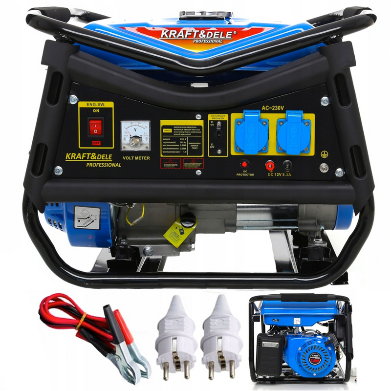 *BLACK-FRIDAY* Generator curent Kraft&Dele KD141, 230V, 7CP, 4 timpi, stabilizator tensiune (AVR)