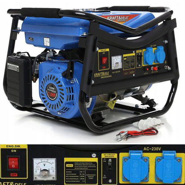 *BLACK-FRIDAY* Generator curent Kraft&Dele KD141, 230V, 7CP, 4 timpi, stabilizator tensiune AVR