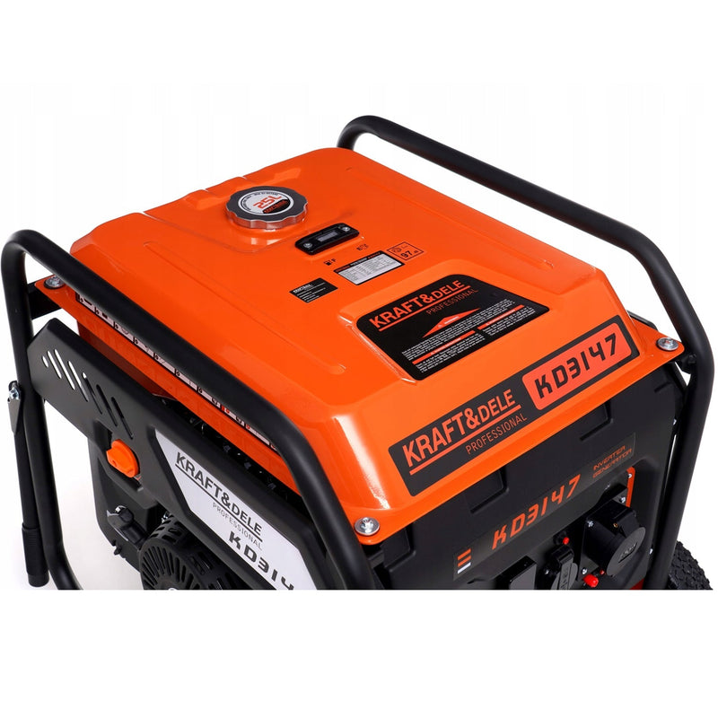 *BLACK-FRIDAY* Generator curent Kraft&Dele KD3147, 230V, stabilizator tensiune (AVR), roti transport si pornire la cheie