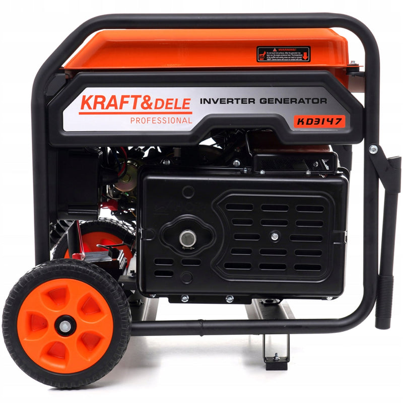 *BLACK-FRIDAY* Generator curent Kraft&Dele KD3147, 230V, stabilizator tensiune (AVR), roti transport si pornire la cheie