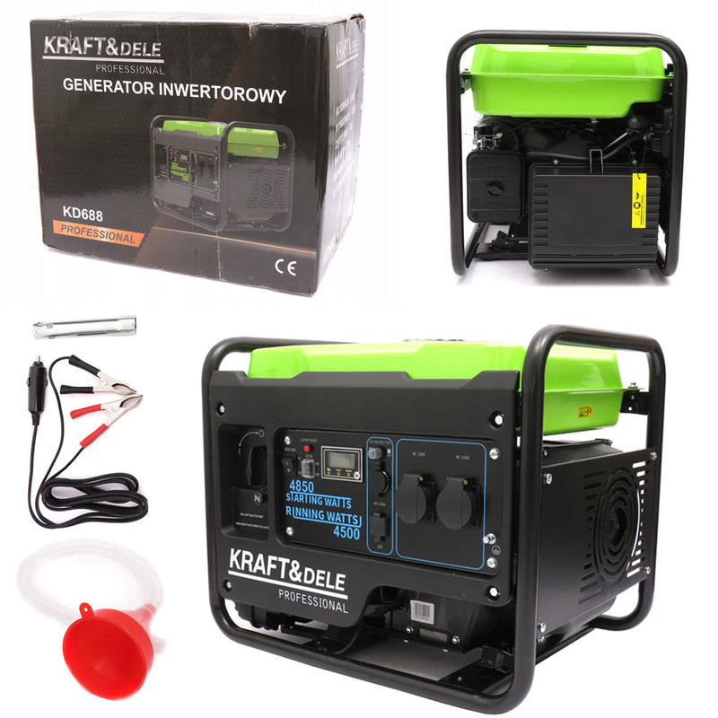 SEZONUL-OFERTELOR la Generator curent Kraft&Dele KD688, 230V, 4 timpi, stabilizator tensiune (AVR)