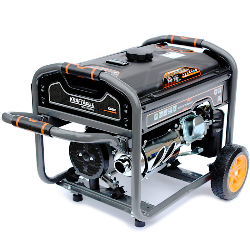 *BLACK-FRIDAY* Generator curent Kraft&Dele KD695, 230V, stabilizator tensiune (AVR), roti transport, accesorii incluse, Profesional