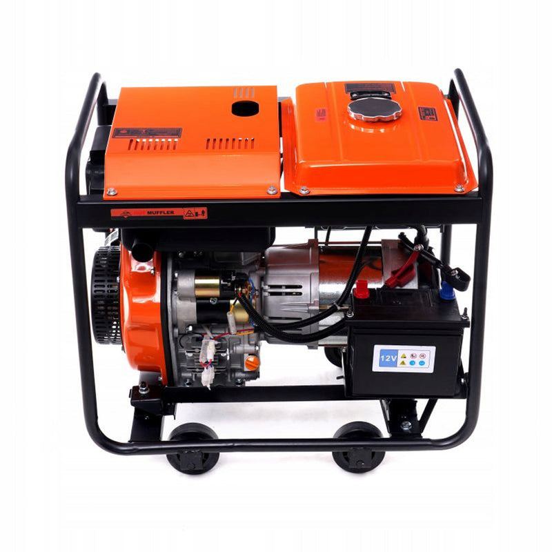 SEZONUL-OFERTELOR la Generator curent diesel KRAFTSON % Import Polonia %  167, 230V, stabilizator tensiune (AVR), roti transport si pornire la cheie