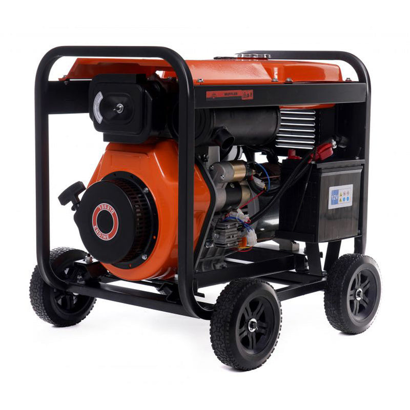 SEZONUL-OFERTELOR la Generator curent diesel KRAFTSON % Import Polonia %  168, 230V, stabilizator tensiune (AVR), roti transport si pornire la cheie