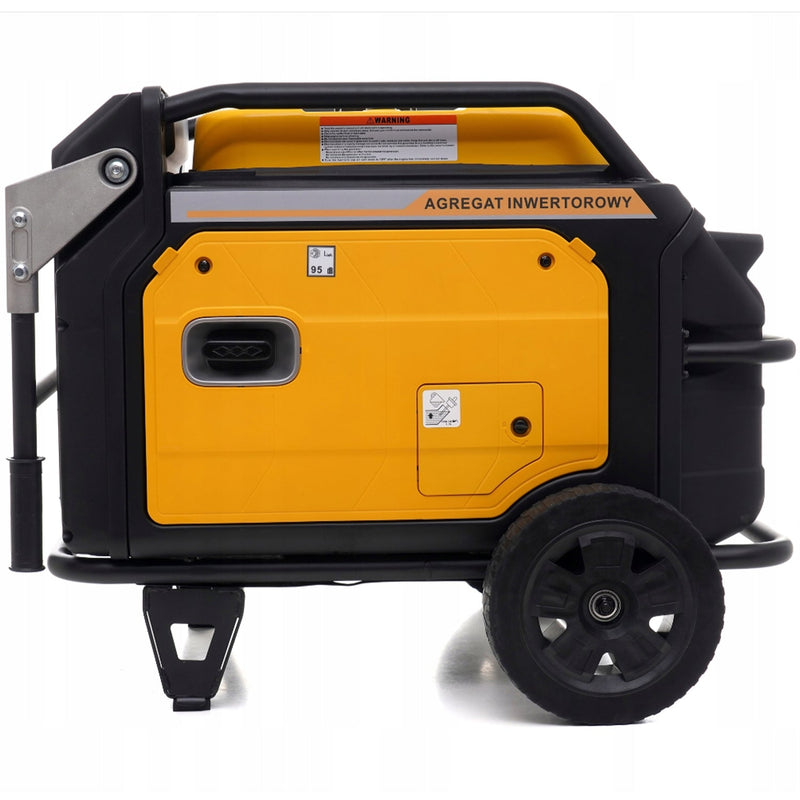 SEZONUL-OFERTELOR la Generator curent silentios profesional KRAFTSON % Import Polonia %  187, 220V, 4 timpi, stabilizator tensiune (AVR), roti transport