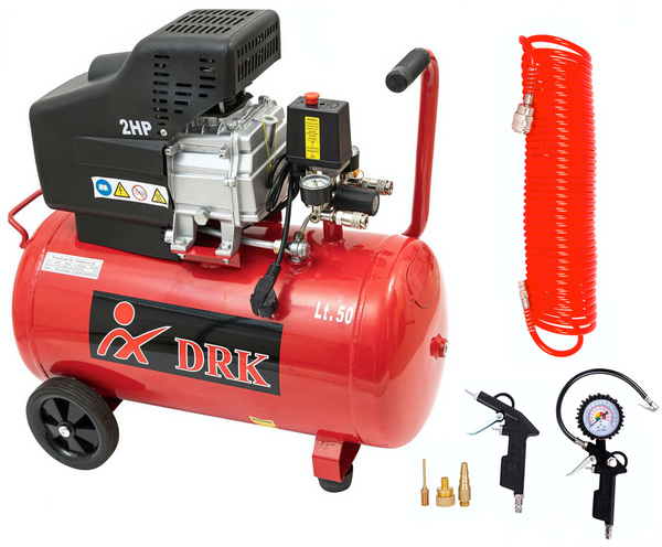 *BLACK-FRIDAY* Kit Compresor aer DRK LB50B, 50L, 2CP, Set 6 accesorii