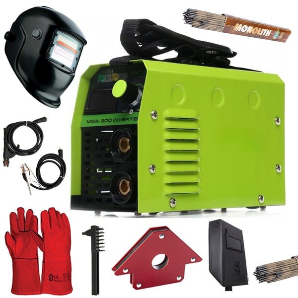 BLACK-FRIDAY Set complet Aparat de sudura VOKNER 1862, MMA 300A, Tehnologie IGBT, Antistick, Extra Accesorii incluse