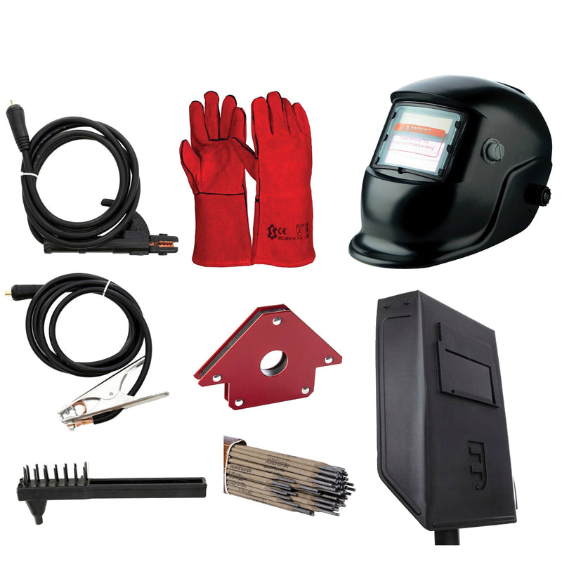 BLACK-FRIDAY Set complet Aparat de sudura VOKNER 1870, MMA, 300A, Tehnologie IGBT, PWM si AntiStick