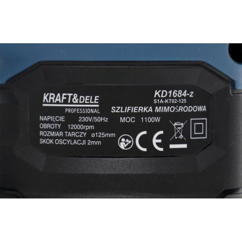 *BLACK-FRIDAY* Slefuitor excentric Kraft&Dele KD1684-Z, 1100W, 125mm, 12000RPM