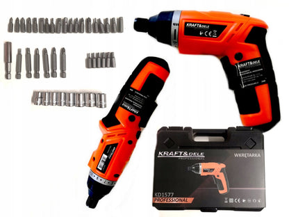 BLACK-FRIDAY Surubelnita electrica cu acumulator Kraft&Dele KD1577, 3.6 V, set biti inclus