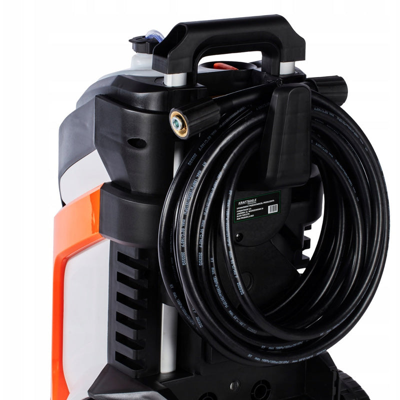 BLACK-is-BACK Aparat de spalat cu presiune KRAFTSON % Import Polonia %  497, 2100W, 6L/min, Accesorii incluse