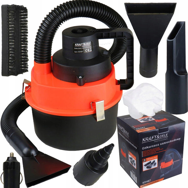 BLACK-is-BACK Aspirator auto / pompa saltea KRAFTSON % Import Polonia % 487, 155W, 12V, rezervor 1.25 L