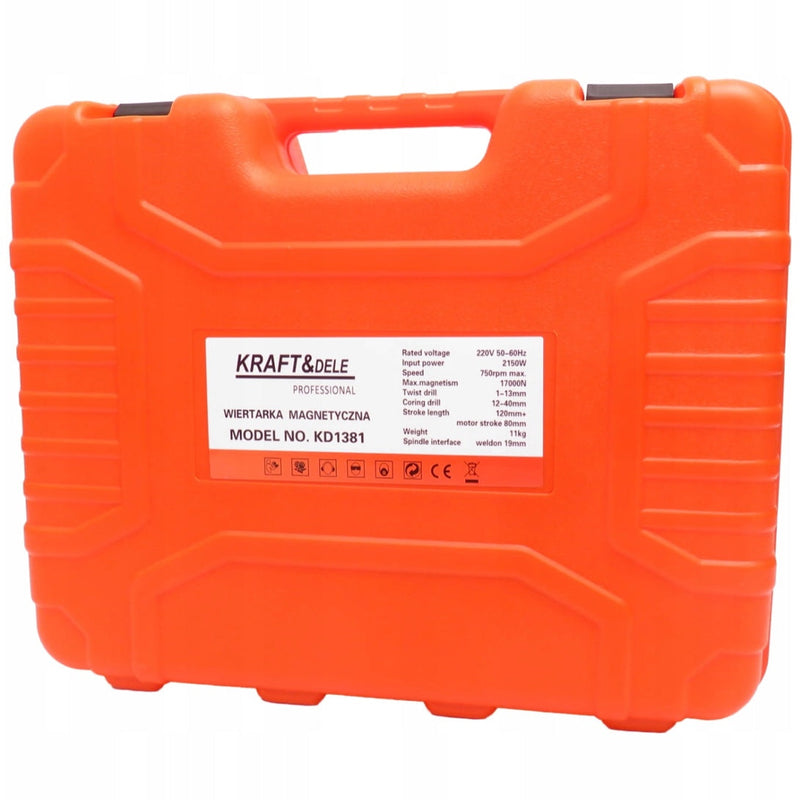 *BLACK-FRIDAY* Bormasina de banc cu baza magnetica KRAFTSON % Import Polonia %  1381, 2150W, 750RPM, mandrina 13mm